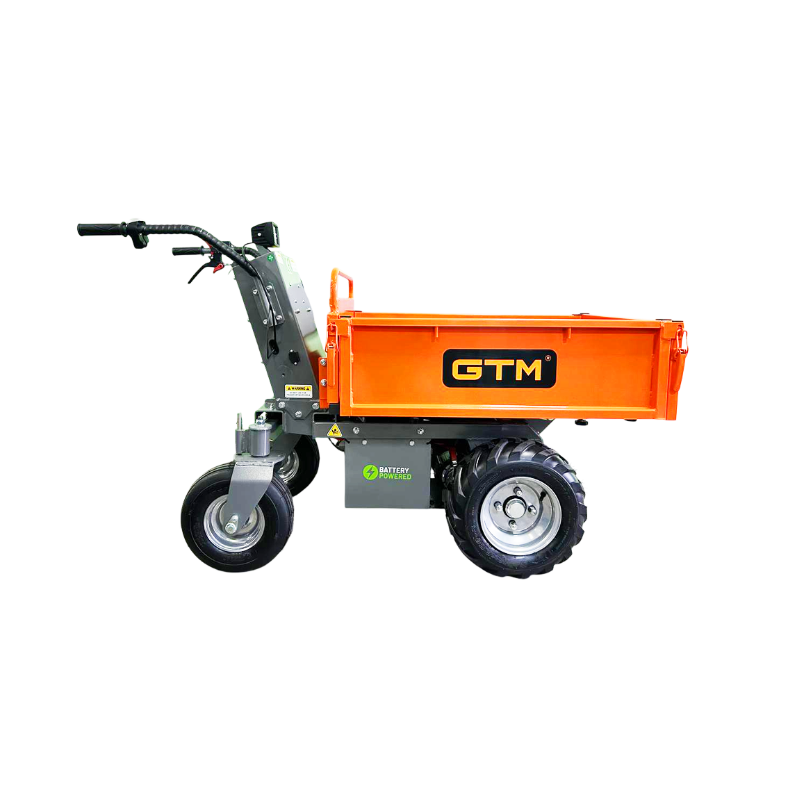 GTM Тележка строительная самоходная на колесах (дампер) 500кг/акк.32Ah