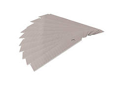 Лезо для будівельного ножа MASTERTOOL 18 мм 14 сегментів набір 10 шт 17-0547