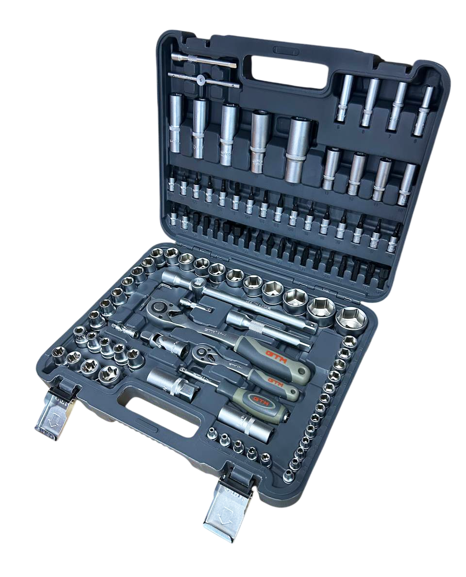 GTM Набір інструменту 108од. 1/2-1/4" 4-32мм пластик. кейс