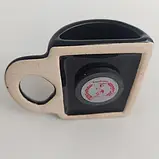 Кухлик на магніті. Керамічний Майдан Незалежності (біла графіка із золотом) (16959), фото 5