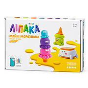 Набор пластилина ЛИПАКА – КЛАССНОЕ МОРОЖЕНОЕ: ШАРИКОНАВТЫ, ЙЕТИ СЭНДВИЧ, РОЖОК КУВЫРОК