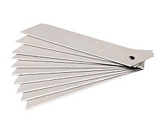 Лезо для будівельного ножа MASTERTOOL 25 мм 6 сегментів набір 10 шт 17-0543