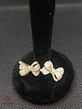 Золоті Сережки зі вставкою цирконій, фото 2