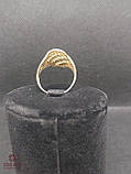 Золота Каблучка зі вставкою цирконій, фото 2