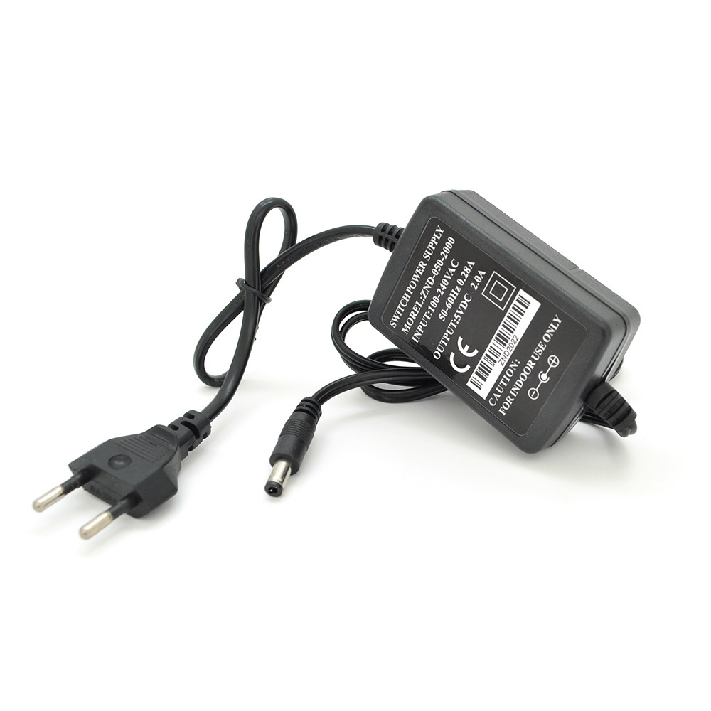 Імпульсний адаптер живлення Voltronic 5 В 2 А (10 Вт) штекер 5.5/2.5 довжина 1 м OEM, фото 1