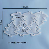Силіконова форма для льодяників Ялинки