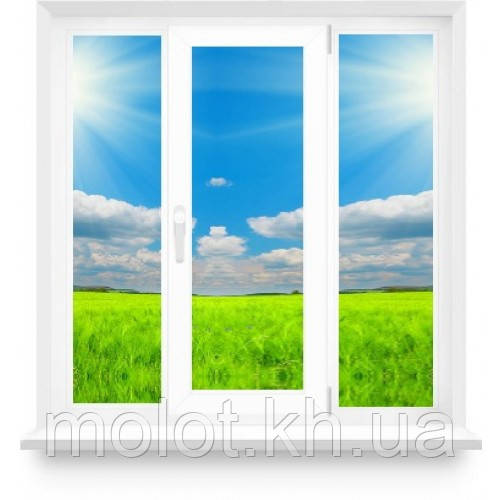Металлопластиковое окно с одной створкой в 16-ти этажный дом - фото 1 - id-p481612535