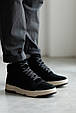Черевики чоловічі замшеві на хутрі 593011 Чорні, фото 9