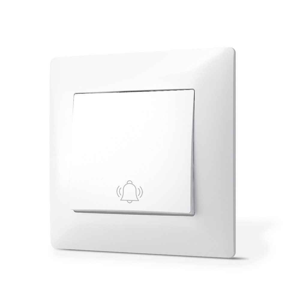 Кнопка дзвінка біла TITANUM STANDARD