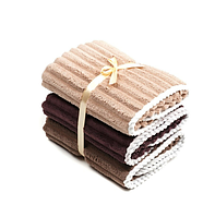 Набір лицьових рушників із мікрофібри 45*90 см, арт 019132, 3 шт, Різнокольоровий