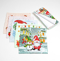 Набір кухонних рушників із мікрофібри 30*30 см, арт 019133, упаковка 5 шт, Різнокольоровий