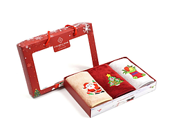 Набір кухонних рушників із мікрофібри 25*50 см, арт 019135, упаковка 3 шт, Різнокольоровий