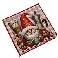 Серветка кухонна з мікрофібри, 25*25 см, арт 019138, 1 шт, Різнокольоровий