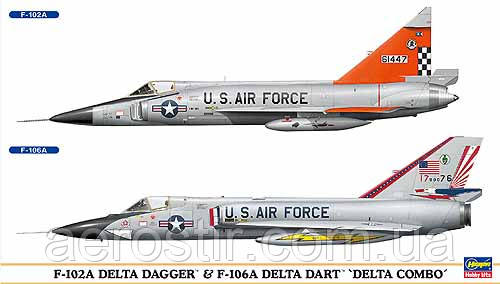 F-102A Delta Dagger & F-106A Delta Dart 1/72 HASEGAWA 00962