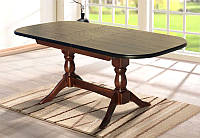 Деревянный обеденный раскладной стол Орфей, цвет орех 160-200х90 см