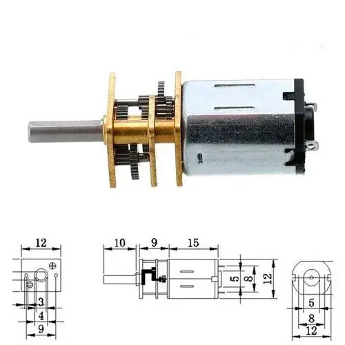 Мотор редуктор РјРёРєСЂРѕ моторчик 12GAN20 60 РѕР±/РјРёРЅ 12Р’, фото 1