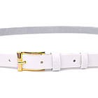 Стильний тонкий шкіряний ремінь для жінок GRANDE PELLE 22948 Білий, фото 6