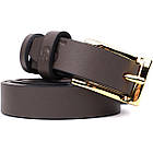 Елегантний вузький шкіряний ремінь для жінок GRANDE PELLE 22952 Червоний, фото 2