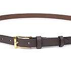 Елегантний вузький шкіряний ремінь для жінок GRANDE PELLE 22952 Червоний, фото 5