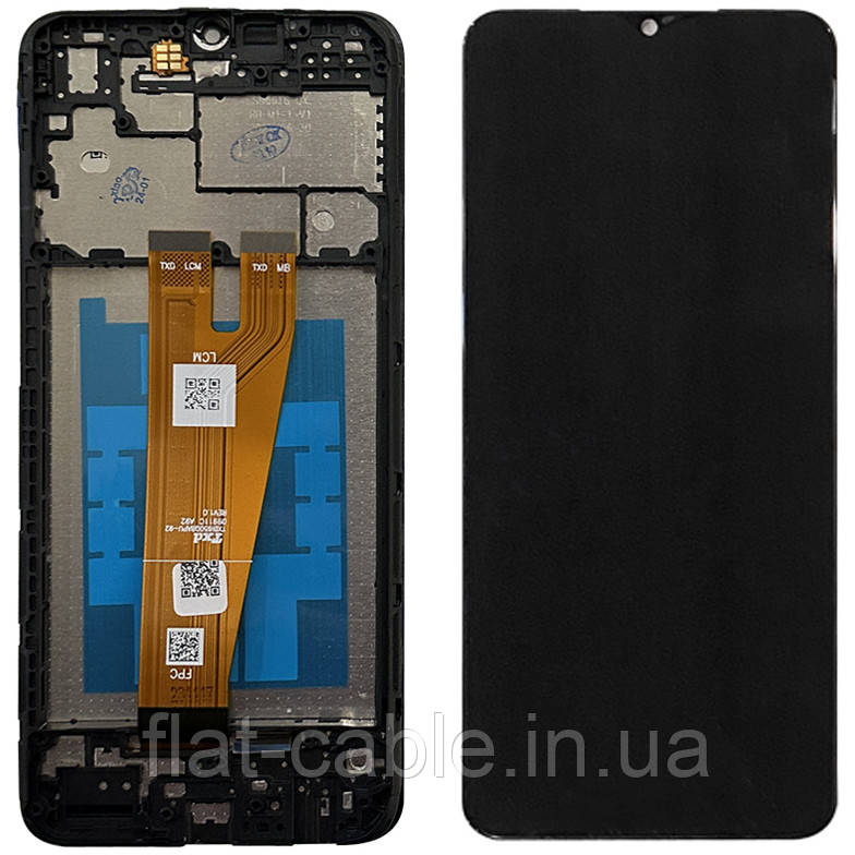 Дисплей + сенсор Samsung A045 Galaxy A04 чорний У рамці 100% SERVICE PACK