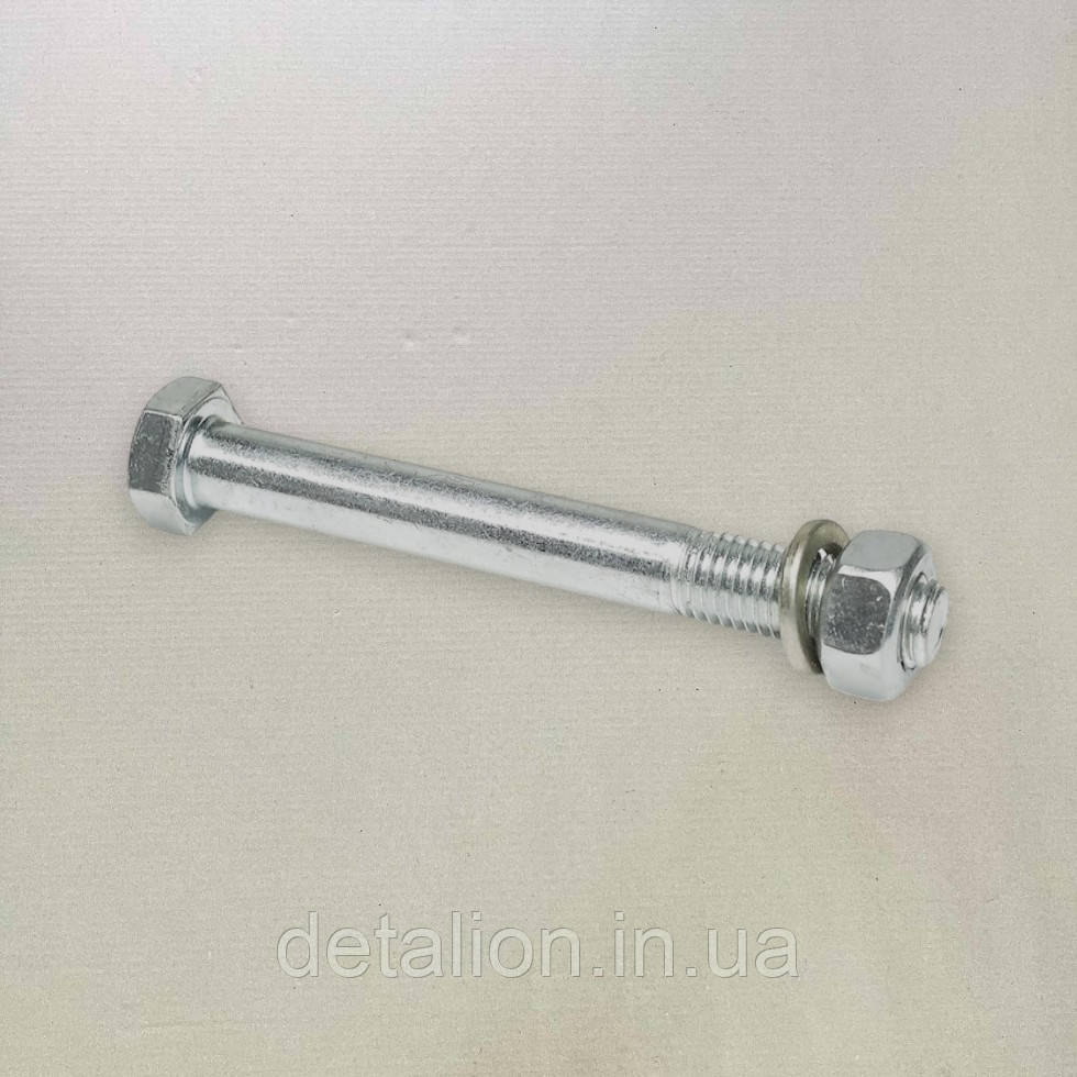 Болт ресори передньої КАМАЗ, ЗИЛ з гайкою та гровером (ПРТОЧНІСТЬ 8.8, М14х2.0х120) RD1/14221/31, фото 1