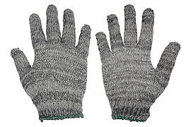 Рукавиці бавовняні сірі без швів 10" UNIVERSAL (12 шт.)