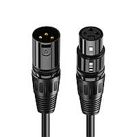 Мікрофонний кабель Cabletime PRO XLR 3P XLR Male to Female 2 м Black (CF24L)