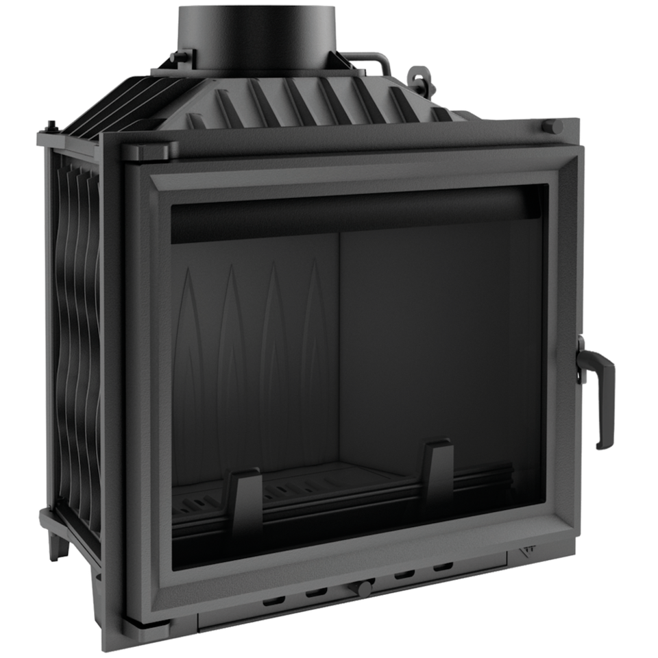 Камінна топка на дровах до 100 м² Kratki ANTEK 10. Сучасне опалення з чавуну 10 кВт, фото 1