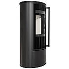 Піч-камін на дровах до 55 м² Kratki ERIK Ø 150. Сучасне опалення зі сталі 5.5 кВт, фото 2