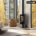 Піч-камін на дровах Kratki ERIK на ніжці. Сучасне опалення зі сталі, фото 2