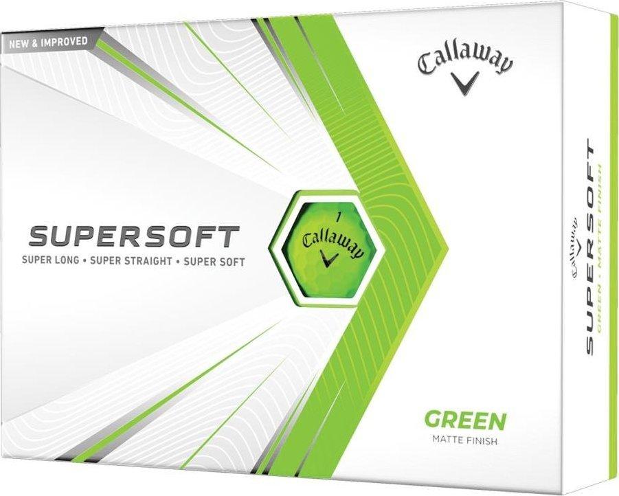 М'ячі для гольфу Callaway Supersoft 12 шт, зелені, фото 1