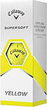М'ячі для гольфу Callaway Supersoft 2023 12 шт, жовті, фото 2