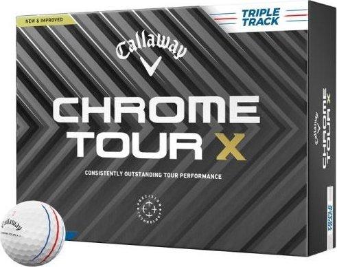 М'ячі для гольфу Callaway Chrome Tour X Triple Track 12 шт, білі, фото 1