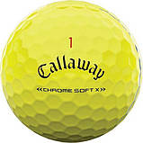 М'ячі для гольфу Callaway Chrome Soft X Triple Track 12 шт, жовті, фото 4