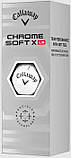 М'ячі для гольфу Callaway Chrome Soft X LS 12 шт, білі, фото 2