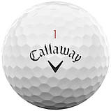 М'ячі для гольфу Callaway Chrome Tour Triple Diamond 2025 12 шт, білі, фото 3