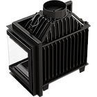 Камінна топка на дровах до 160 м² Kratki SIMPLE Z/S 16 права BS. Сучасне опалення зі сталі 12 кВт, фото 5