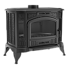 Піч на дровах до 100 м² Kratki KOZA K9 Ø 150. Сучасне опалення зі чавуна 10 кВт, фото 3