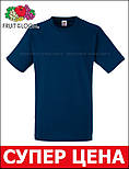 Чоловіча синя футболка щільна (темно-синій) Heavy Fruit of the Loom 54, фото 3