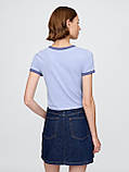 Жіноча укорочена футболка GAP з логотипом 1159844704 (Синій M), фото 2