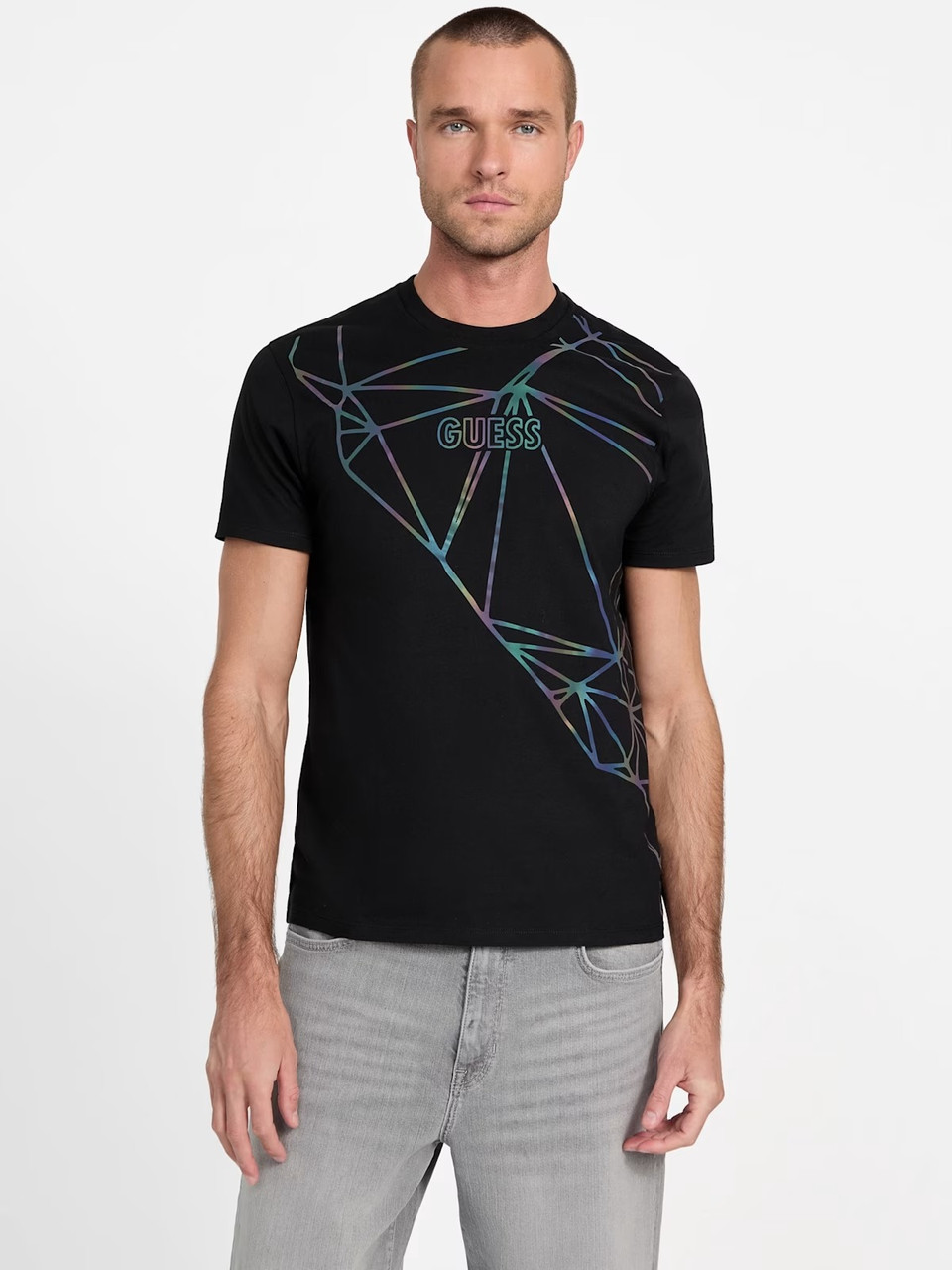 Чоловічі футболки Guess з принтом 1159844792 (Чорний XL), фото 1