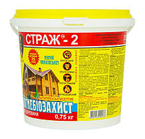 Антисептичний біоогнезахист для дерева "Страж-2" 0.75 кг (Концентрат сухий 1:10+ червоний барвник)