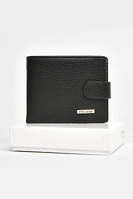 Гаманець чоловічий з екошкіри чорного кольору 206576T Безкоштовна доставка