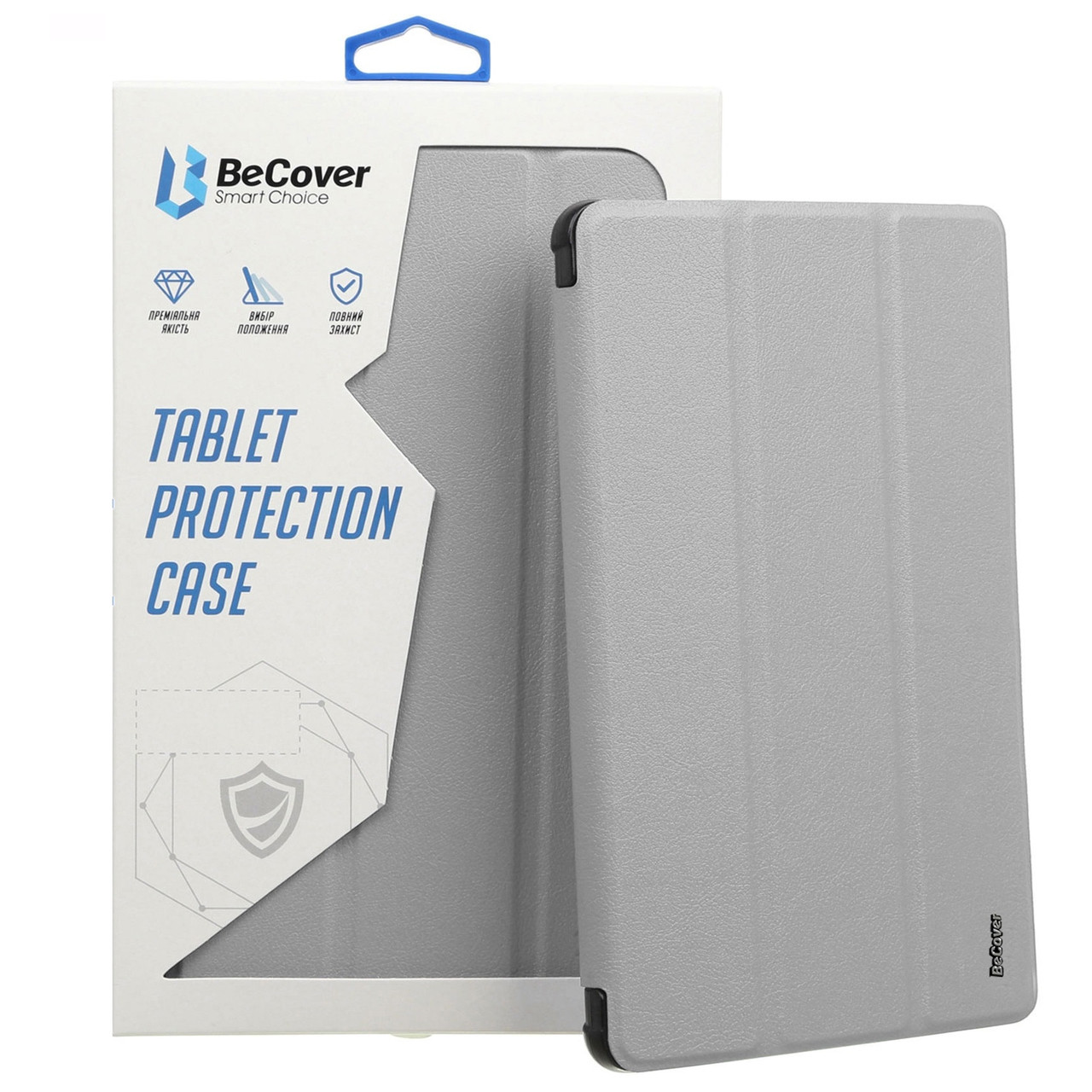 Чeхол-книжка BeCover Tri Fold Soft TPU Silicone для Apple iPad Air (4/5) 2020/2022 10.9" Gray (711132), фото 1