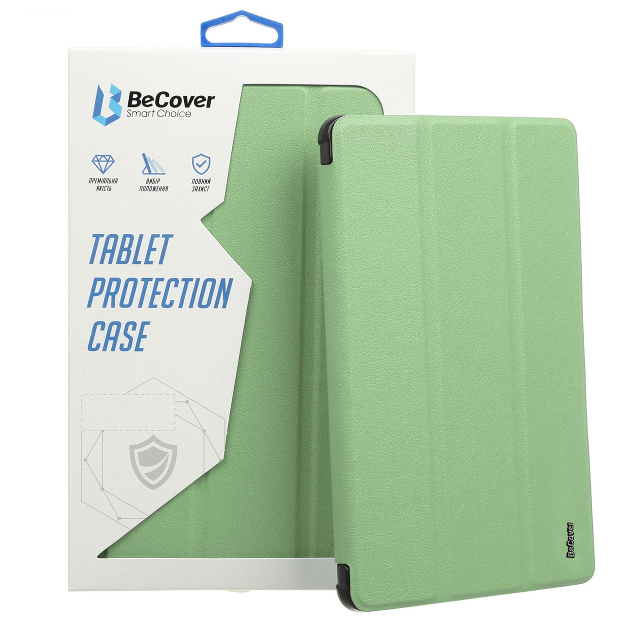 Чeхол-книжка BeCover Tri Fold Soft TPU Silicone для Apple iPad Air (4/5) 2020/2022 10.9" Green (711131), фото 1