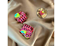 Краб для волосся пластик рожевий м.91118 ТМ SP