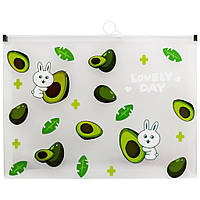 Папка А4 на ZIP-застібці з дитячим малюнком Тваринки та фрукти