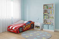 Дитяче ліжко-машина Тачки «Еліт»: Улюблені пригоди з LED-підсвіткою та вибором розміру
