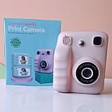 Дитяча цифрова камера з моментальним друком фото у кольорі та чорно-білому + відео 1080p, ігри та MP3, фото 7