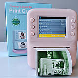 Дитяча цифрова камера з моментальним друком фото у кольорі та чорно-білому + відео 1080p, ігри та MP3, фото 8